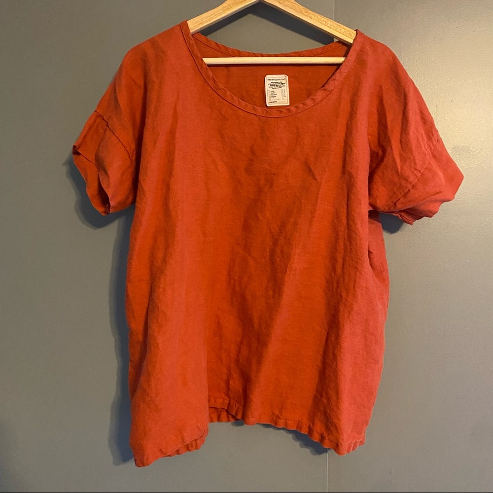 Linen oversized top